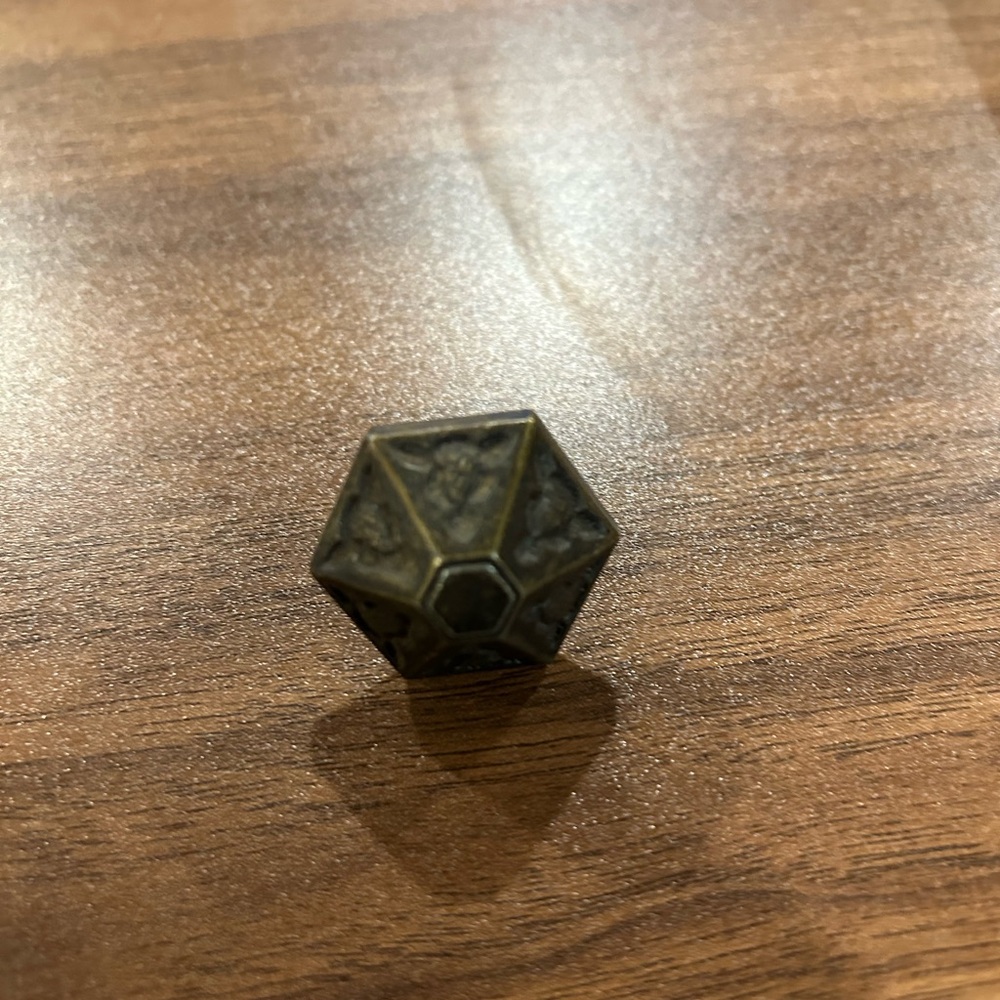 Antique Bronze hexagon cabinet knobs